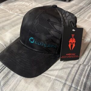 Black Adjustable Baseball Hat with Embroidered Logo